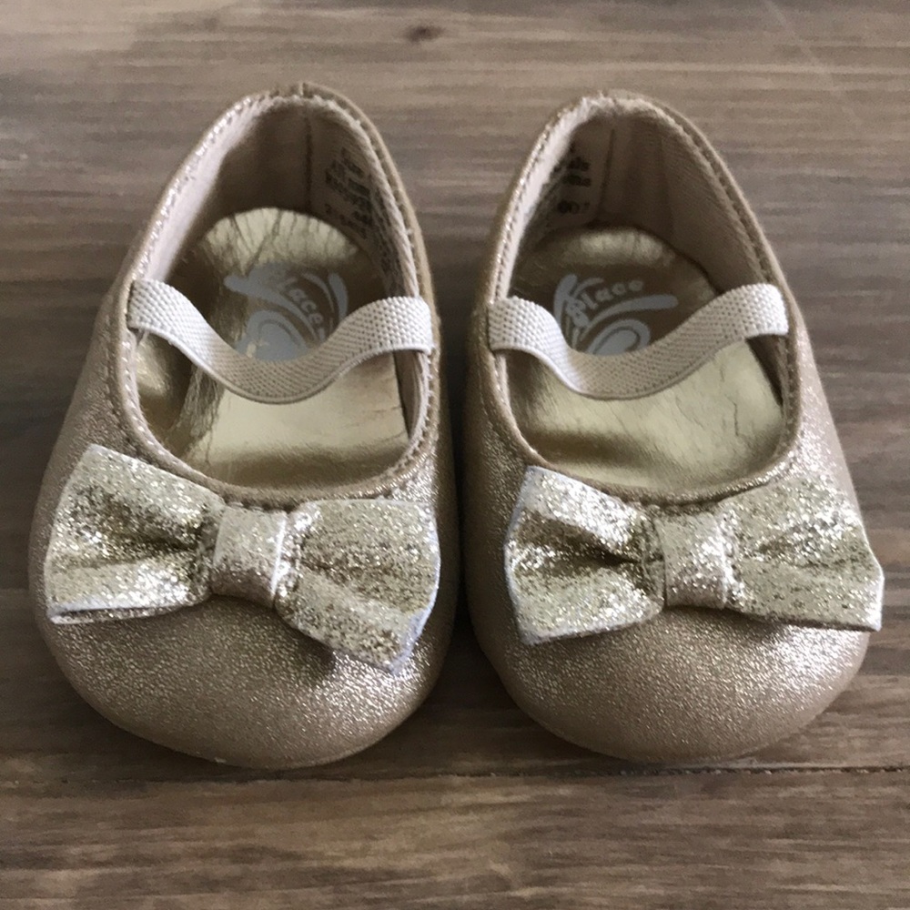 Gold Sparkle Dress Shoes